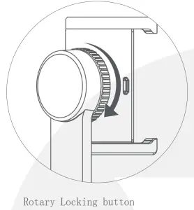 VALORE Wireless Selfie Tripod with Stabiliser AC131 - Rotary Locking button