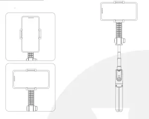 VALORE Wireless Selfie Tripod with Stabiliser AC131 - Usage method