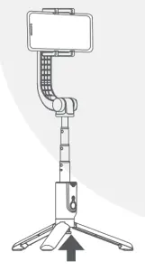 VALORE Wireless Selfie Tripod with Stabiliser AC131 - Use the tripod