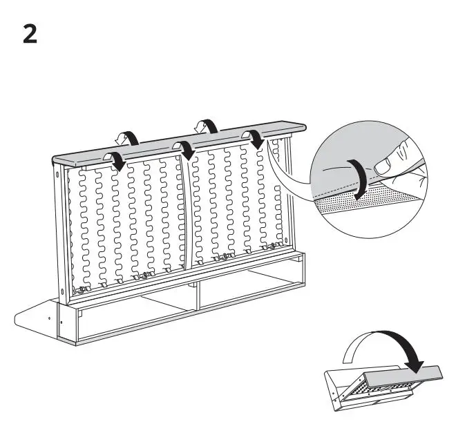 IKEA 093.989.77 VIMLE 2 Seat Sofa Instruction Manual - Assembly 2