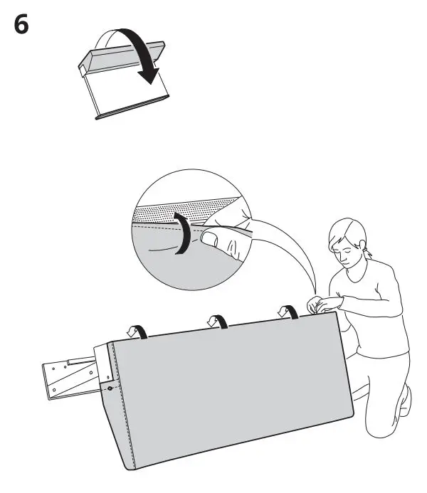 IKEA 093.989.77 VIMLE 2 Seat Sofa Instruction Manual - Assembly 6