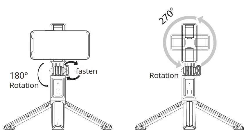 ATUMTEK Selfie Stick Tripod - Rotate phone holder freely