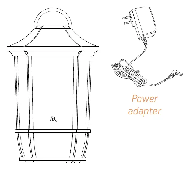 Acoustic Research AWSF7R Rechargeable Wireless Speaker with LED Flickering Flame Light-1