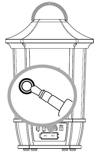 Acoustic Research AWSF7R Rechargeable Wireless Speaker with LED Flickering Flame Light-7