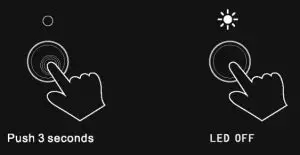 ANNNWZZD Rechargeable Audio Wireless Transmitter -Power on