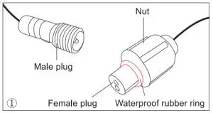 Shenzhen Auto Vox Technology W10 Digital Wireless Backup Camera - Connect the camera cable