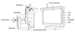 Shenzhen Auto Vox Technology W10 Digital Wireless Backup Camera - Monitor operations