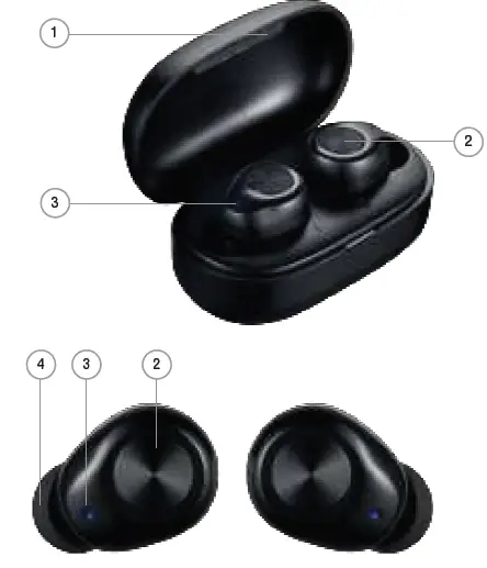 volkano VK-1130-BK True Wireless Earphone fig 1