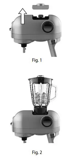 concept RM7000 Food Processor Mixer - Blender instruction manual fig1-fig2