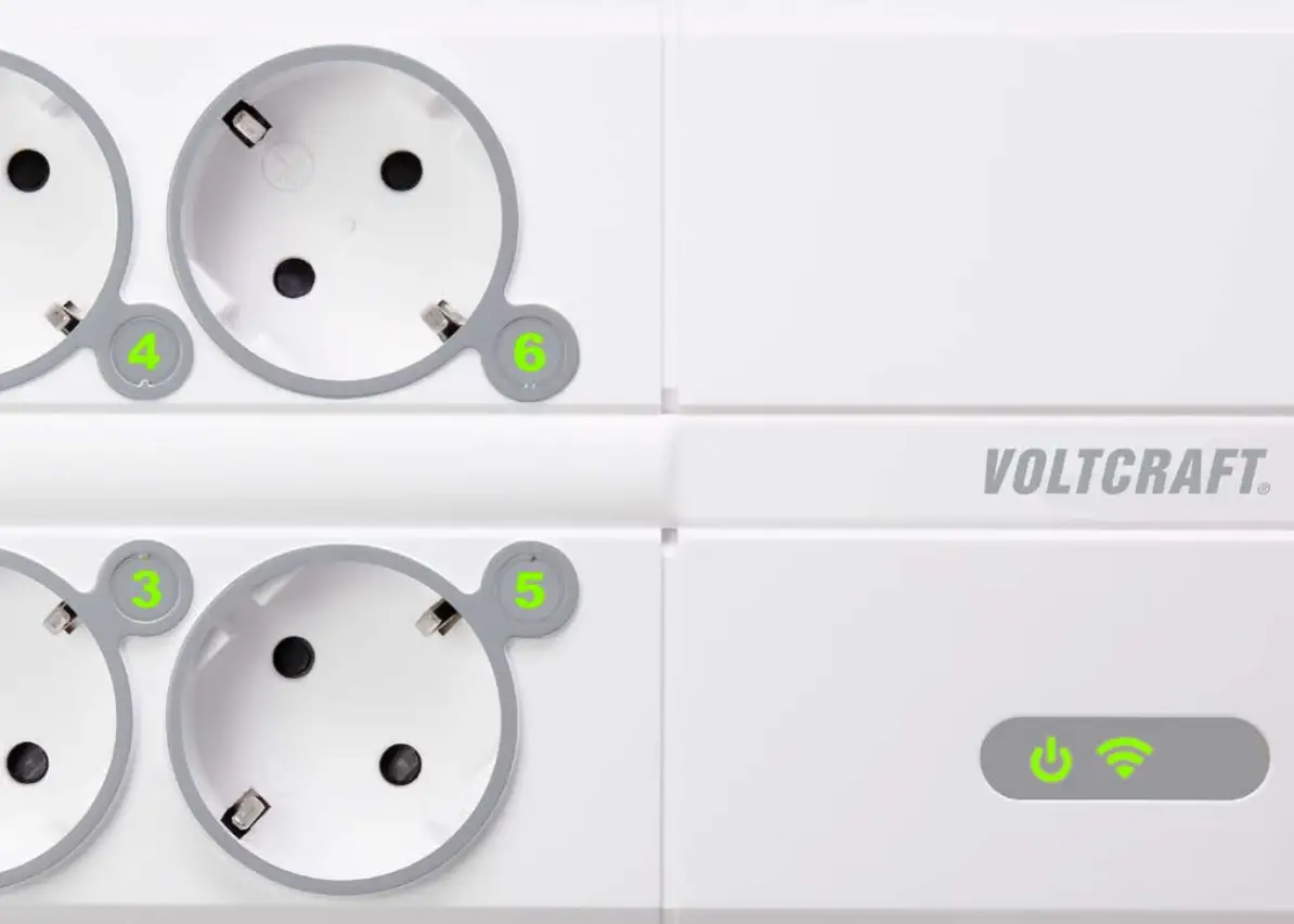 VOLTCRAFT 2359015 SEM8500 6 Socket WiFi Energy Consumption Meter - fig 5