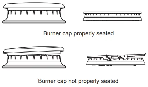 MONOGRAM ZGU366NPSS 36 Inch Professional Gas Rangetop with 6 Burners - Burner cap