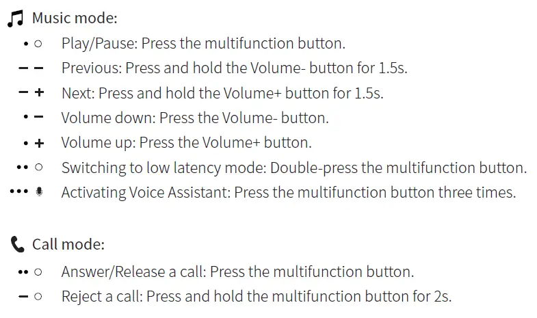 Operation Instructions
