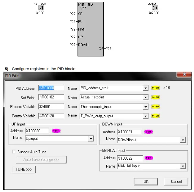 HORNER Cscape PID Systems and Controllers - consecutive