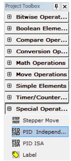 HORNER Cscape PID Systems and Controllers - project