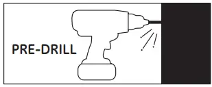 BY JASCO JPY3176 LED Puck Lights User Manual - PRE-DRILL