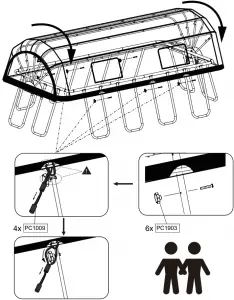 EXIT Swimming Pool Dome - Assamble 11