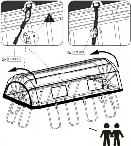 EXIT Swimming Pool Dome - Assamble 12
