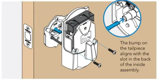 SCHLAGE Encode Smart WiFi Deadbolt - Lock to the door