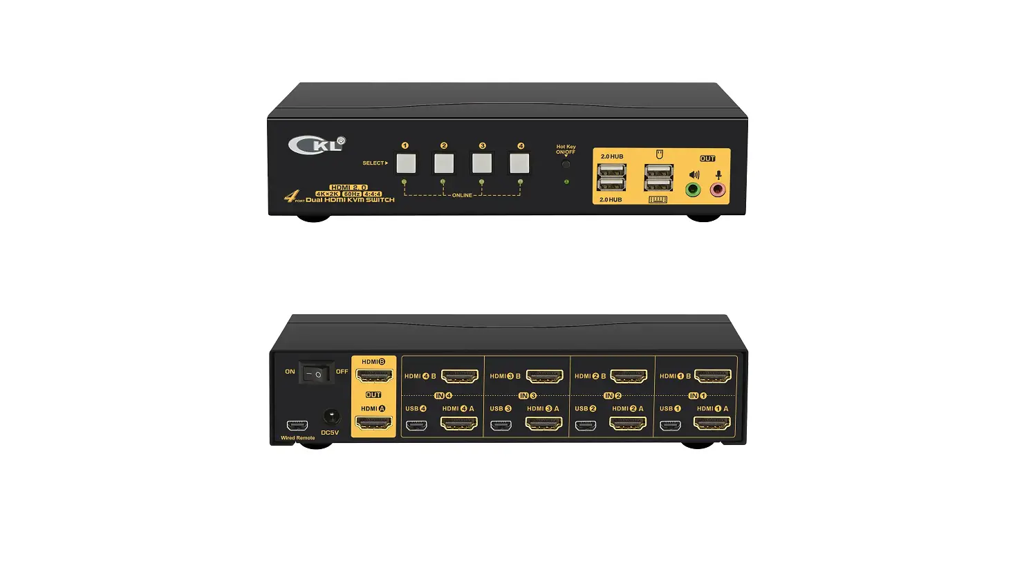 Ckl 2 & 4 Port Dual Monitor Kvm Switches User Manual