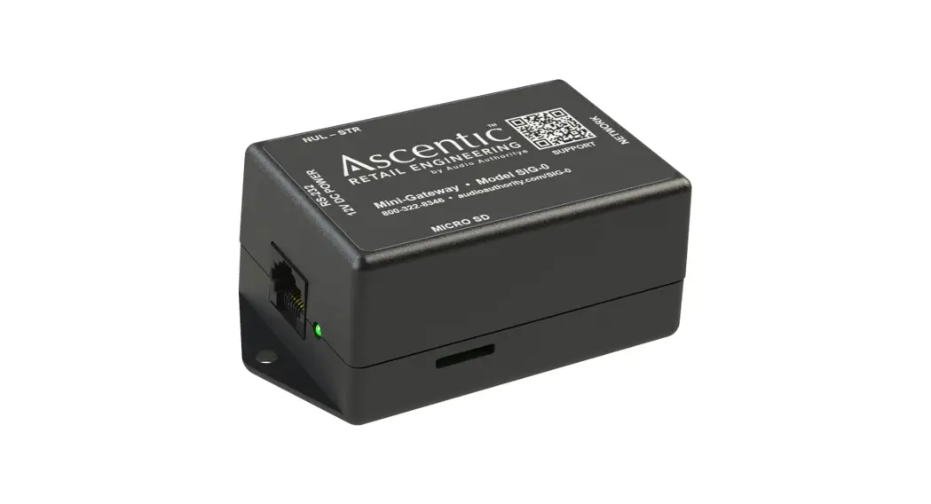 Ascentic Sig-0 Communication Bridge Network Adapter User Manual