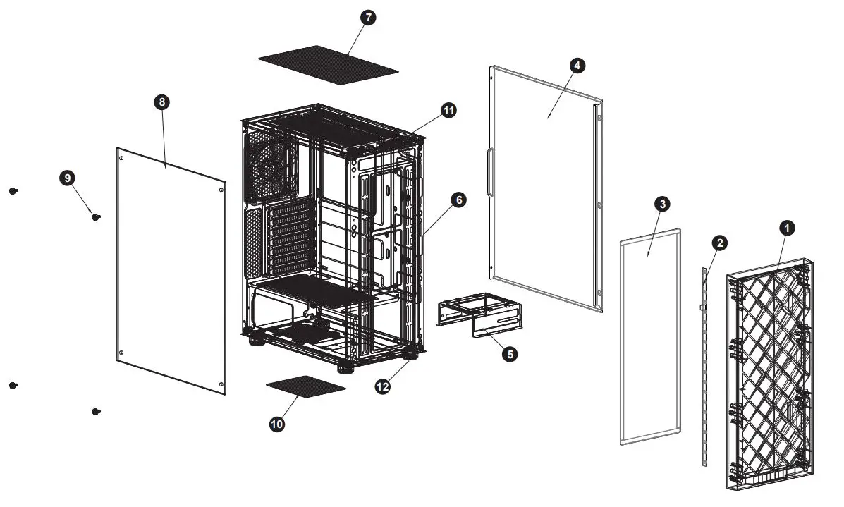 AZZA-CSAZ-280W-Spectra-ATX-Glass-Chassis-1