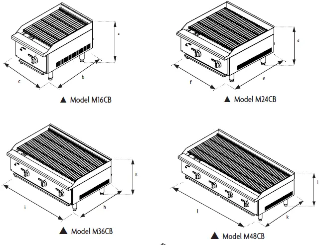 Magic-Chef-M48CB E-Series 48 Inch-Commercial-Countertop-Radiant-Char Broiler-fig 1