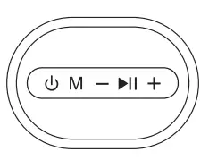 WITSHOCK MX3 Built In 2 1 Subwoofer - button