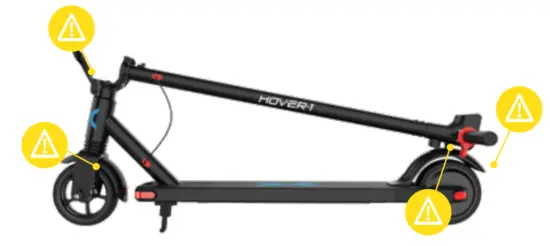 HOVER-1 H1 HLNR Highlander Foldable Electric Scooter - Fig 1