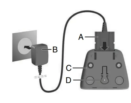 Auerswald-COMfortel M-720 DECT -Handset-Titanium-1
