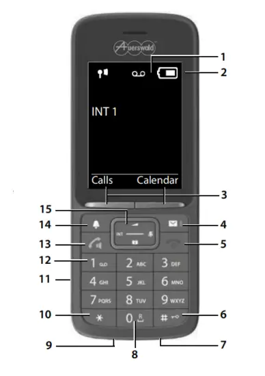 Auerswald-COMfortel M-720 DECT -Handset-Titanium-14