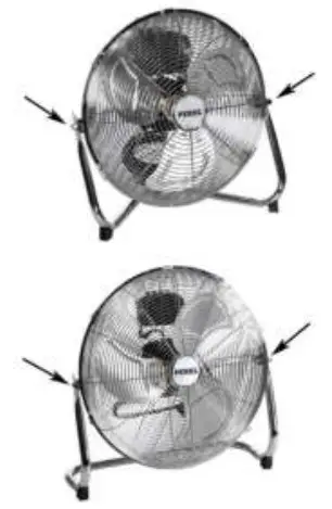 PEREL CFANF45N Floor Fan - Tilting