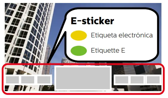 E sticker feature