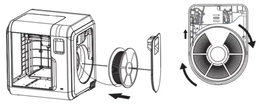 FLASHFORGE Adventurer 3 V2 3D Printer - clockwise