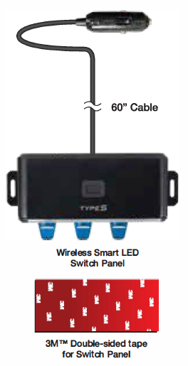 TYPE S LM57366 Wireless Smart LED Light Control Switch Panel FIG 1