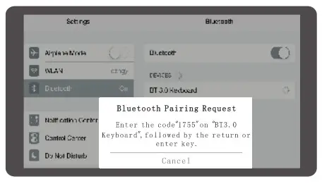 Folding Bluetooth Keyboard Blutooth Pairing Conection 4