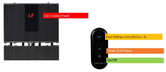 HEATSTRIP TF2200RB Alfresco Radiant Electric Heater fig 1