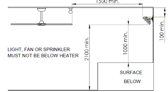 HEATSTRIP TF2200RB Alfresco Radiant Electric Heater fig 4