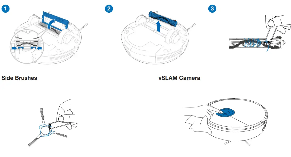 yeedi 2 Hybrid Robotic Vacuum Cleaner - Main Brush