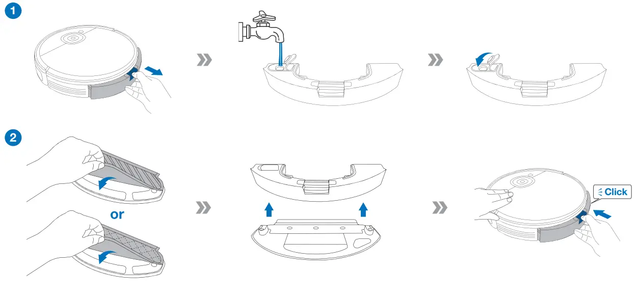 yeedi 2 Hybrid Robotic Vacuum Cleaner - Mopping System