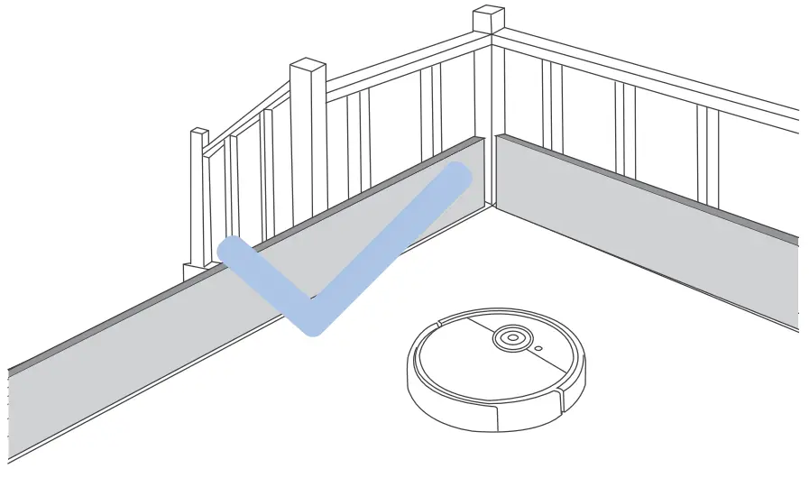 yeedi 2 Hybrid Robotic Vacuum Cleaner - falling over