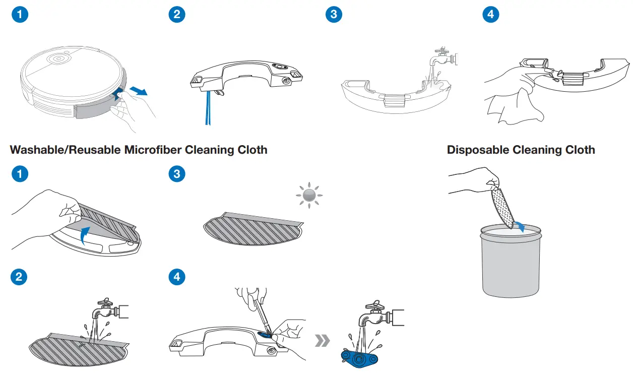 yeedi 2 Hybrid Robotic Vacuum Cleaner - putting 1