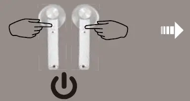 VIVITAR VZ40031W true wireless Bluetooth earphones FIG 4