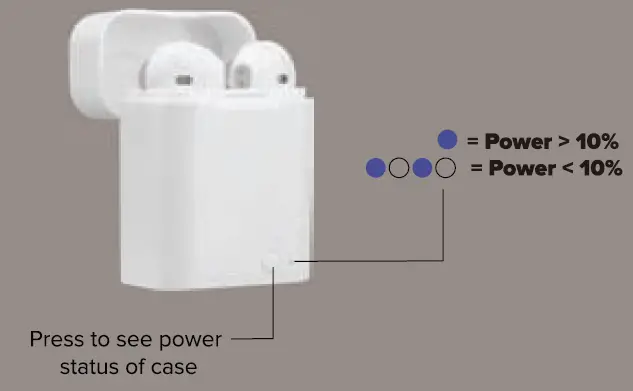 VIVITAR VZ40031W true wireless Bluetooth earphones FIG 8