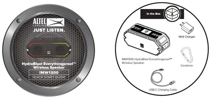 ALTEC HydraBlast Everythingproof Wireless Speaker - SPEAKER