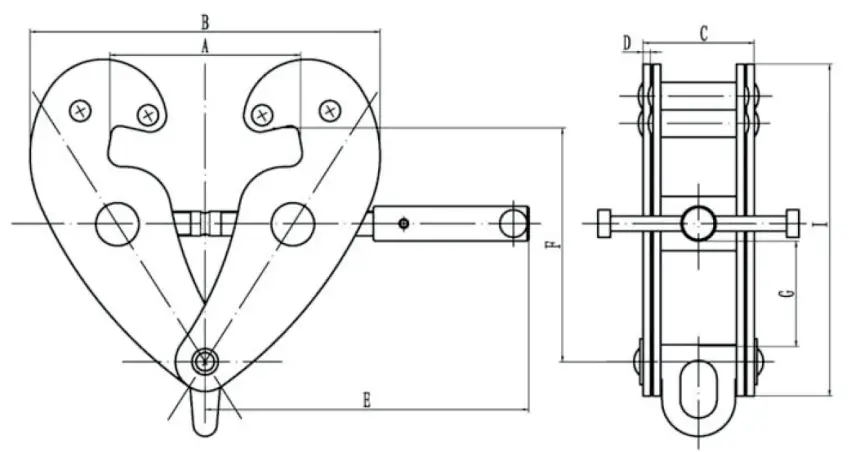 LINX LIFT 13155 LBC SERIES Beam Clamp - TECHNICAL SPECIFICATION