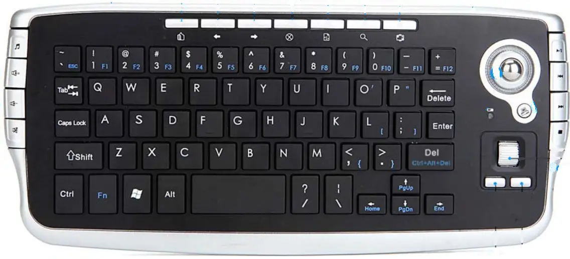 Shenzhen Bainaohui Electronics BNH-TK5 2.4Ghz Wireless Mini Multimedia Keyboard