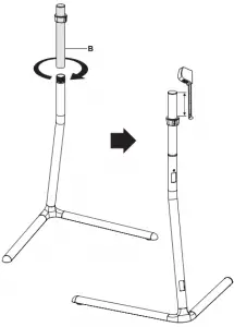VIVO Black V-Base Studio TV Stand Instruction Manual