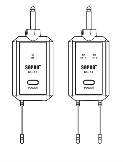 Sgpro Sg-13 Wireless Microphone User Manual