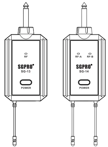 SGPRO SG-13 Wireless Microphone-fig1