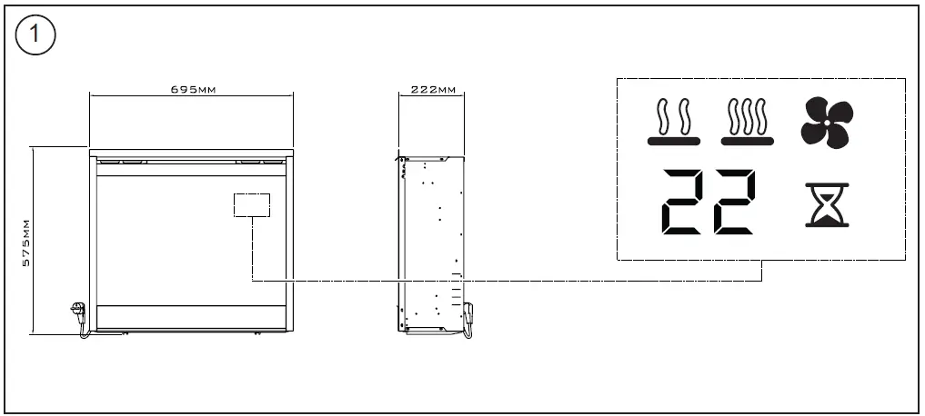 Dimplex-XHD26L-26-Inch-Firebox-fig-1